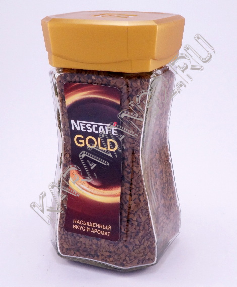 Кофе Нескафе Gold натуральный растворимый сублимированный с/б 95г