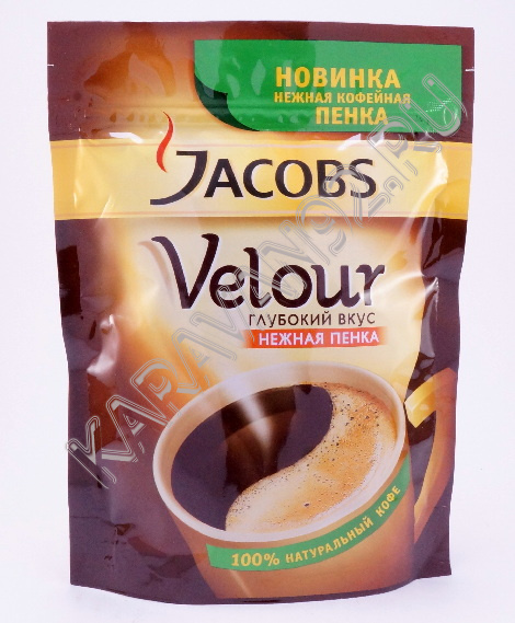 Кофе Якобс Velour натуральный растворимый порошкообразный 70г