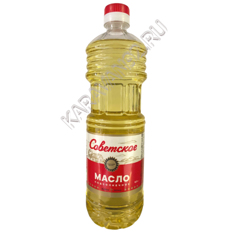 Масло Советское подсолнечное рафинированное 1л