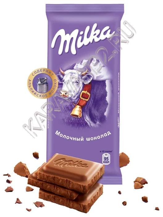 Шоколад Milka молочный 85гр