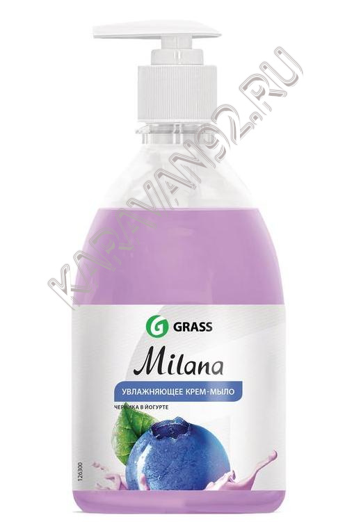 Жидкое крем-мыло GraSS Milana "Черника в йогурте" 500мл