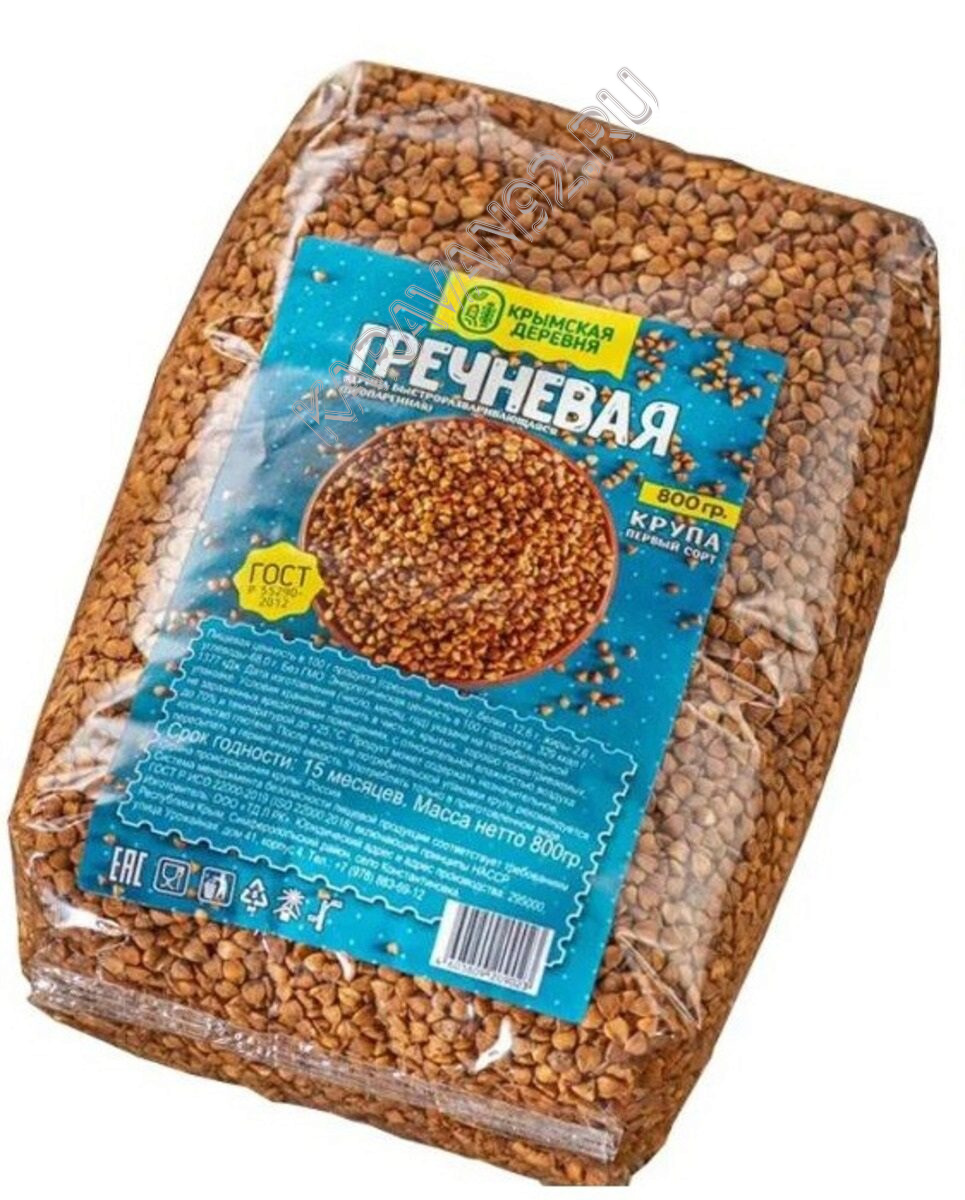 Гречневая крупа Крымская деревня 800г 