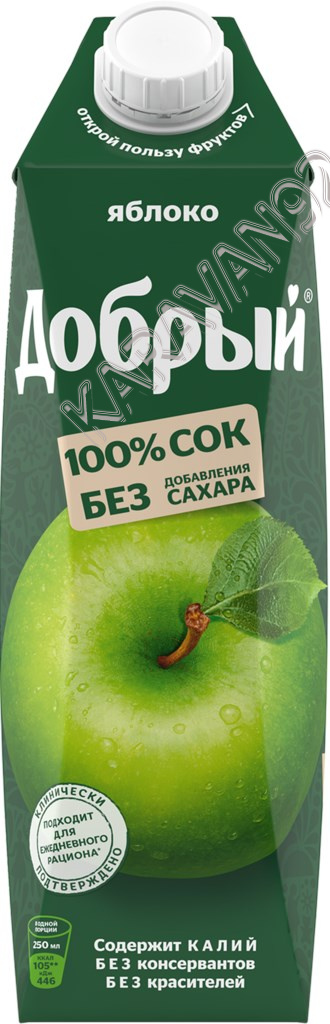 Добрый 1л яблоко сок 