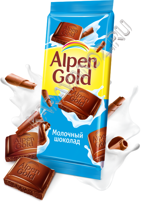 Шоколад Alpen Gold молочный 90гр