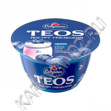 Йогурт греческий TEOS черника 2% 140г