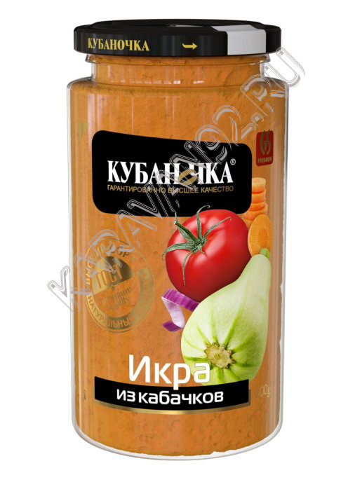 Икра из кабачков Кубаночка с/б 360г