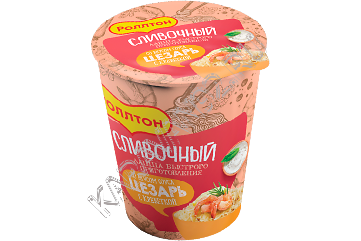 Лапша Роллтон стакан соус Цезарь с креветкой 70гр 