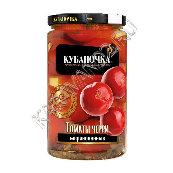 Томаты маринованные черри с\б 360 гр Кубаночка 