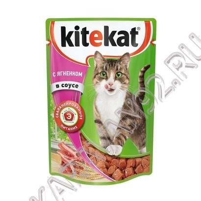 Корм для котов Kitekat Ягнёнок в соусе 85г