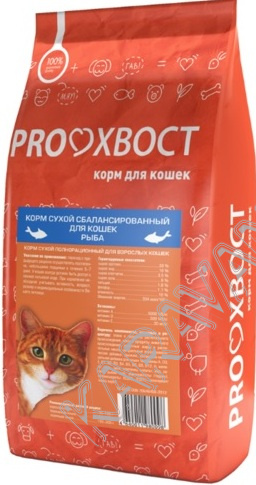 Корм для котов ProХвост рыба 10 кг