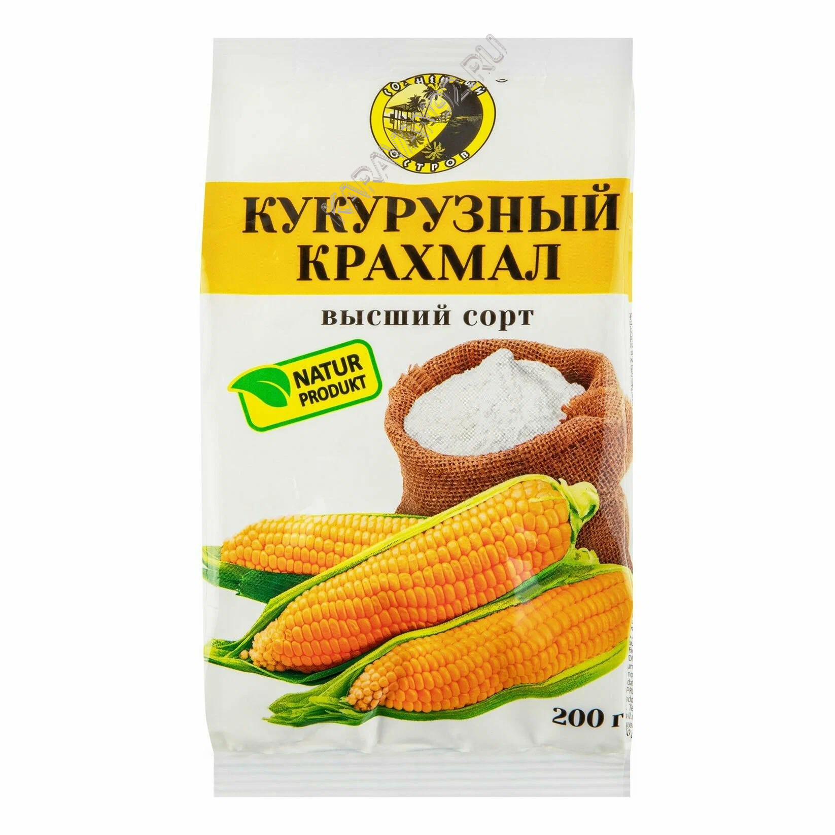 Крахмал кукурузный Солнечный остров 200г