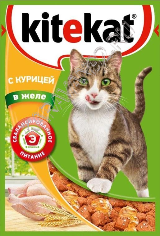 Корм для котов Kitekat Курица в желе 85г