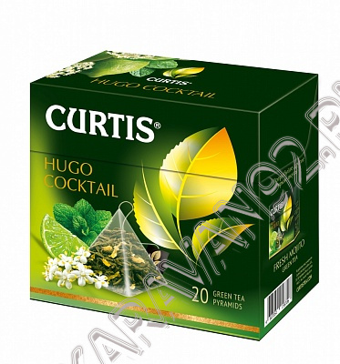 Чай Curtis Hugo Cocktail зеленый 20пак*1,7г
