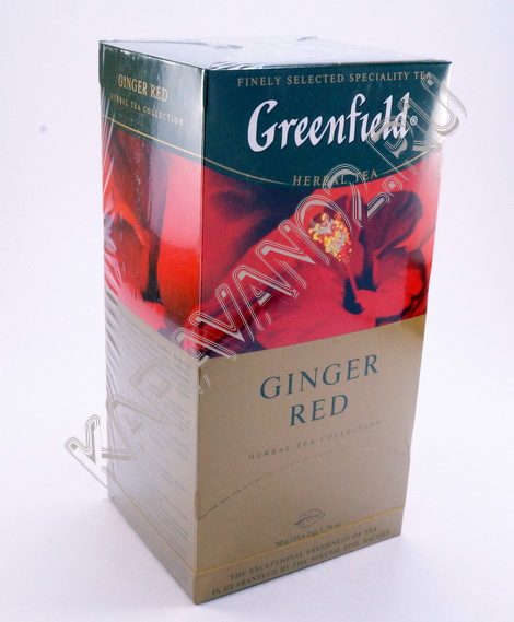 Чайный напиток со вкусом имбиря Гринфилд Ginger Red 25пак*2г