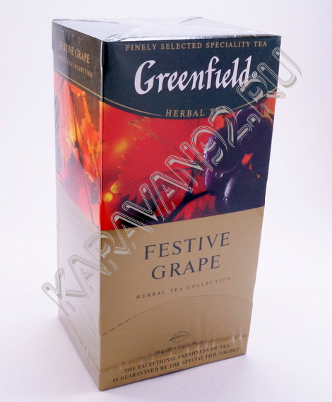 Чай черный со вкусом винограда Гринфилд Festive Grape 25пак*2г