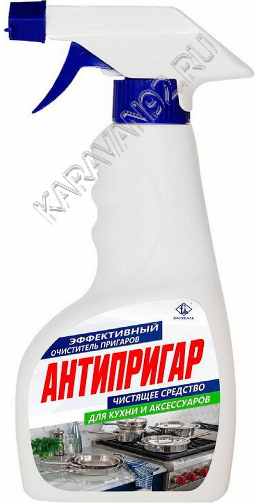 Флореаль Антипригар Эффективный очиститель пригаров на посуде и плитах, 590 мл с распылителем