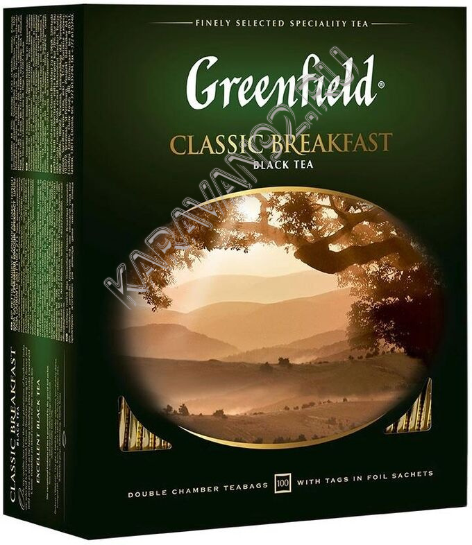 Чай Гринфилд черный Classic breakfast 100 пак х2г 