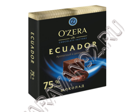 Шоколад O'ZERO Ecuador 75% горький 90г