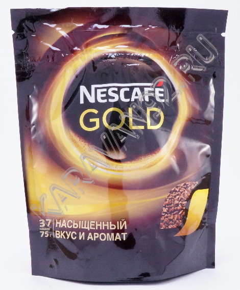 Кофе Нескафе Gold натуральный растворимый сублимированный 75г
