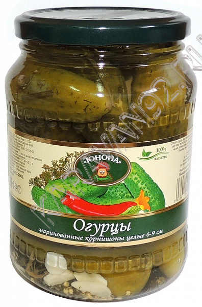 Огурцы маринованные по- домашнему "Юнона" (6-9см) 700г