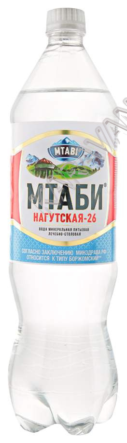 Вода 1.25 л Мтаби-нагутская минеральная природная лечебно-столовая ПЭТ