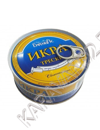 Икра трески стерилизованная БаренцРус 185г