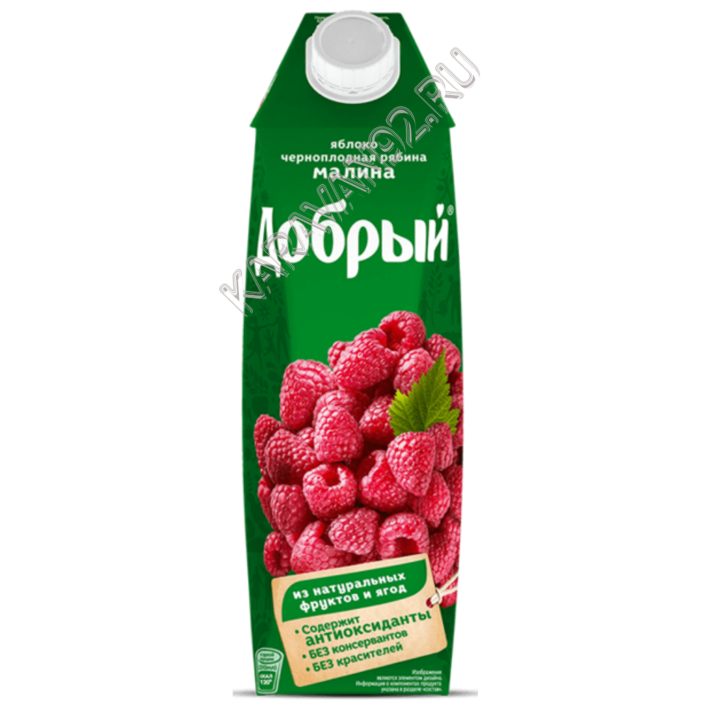 Добрый 1л малина-яблоко-ч/рябина нектар