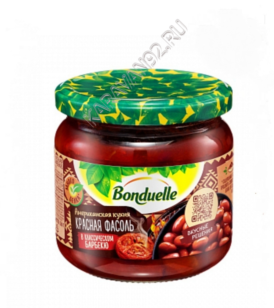 Фасоль красная барбекю Bonduelle с/б 350мл 