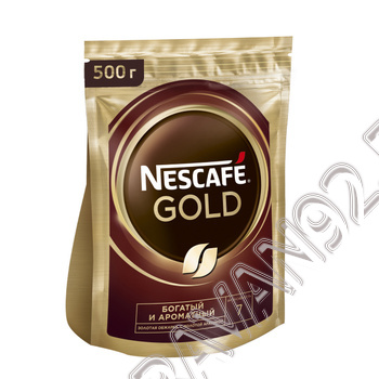Кофе Нескафе Gold натуральный растворимый  д\п 500