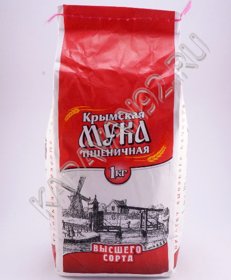 Мука пшеничная высший сорт Крымская 1кг