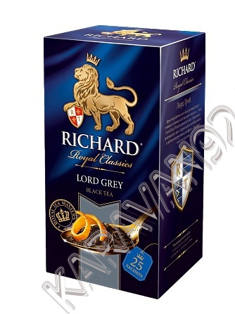 Чай чёрный Richard Lord Grey с бергамотом 25пак*2г