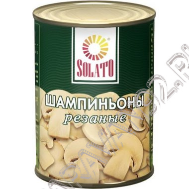  Шампиньоны резаные ж/б Solato 425 мл