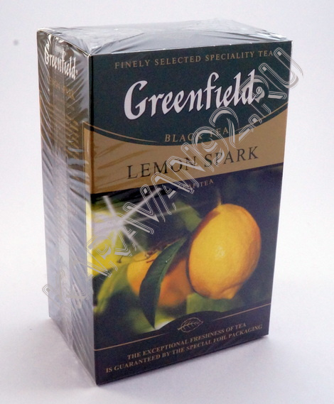 Чай черный со вкусом лимона листовой Гринфилд Lemon Spark 100г