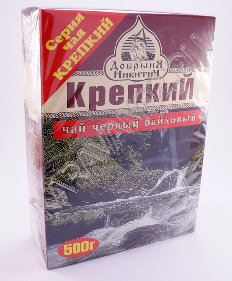 Чай черный листовой Добрыня Крепкий 500г