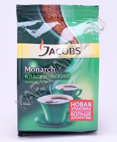 Кофе Якобс Monarch жареный молотый 70г