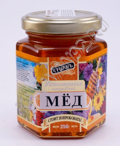 Мёд разнотравный Стоевъ 250г