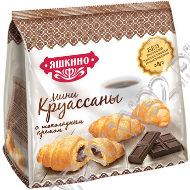 Мини- круассаны Яшкино с шоколадом 180 г