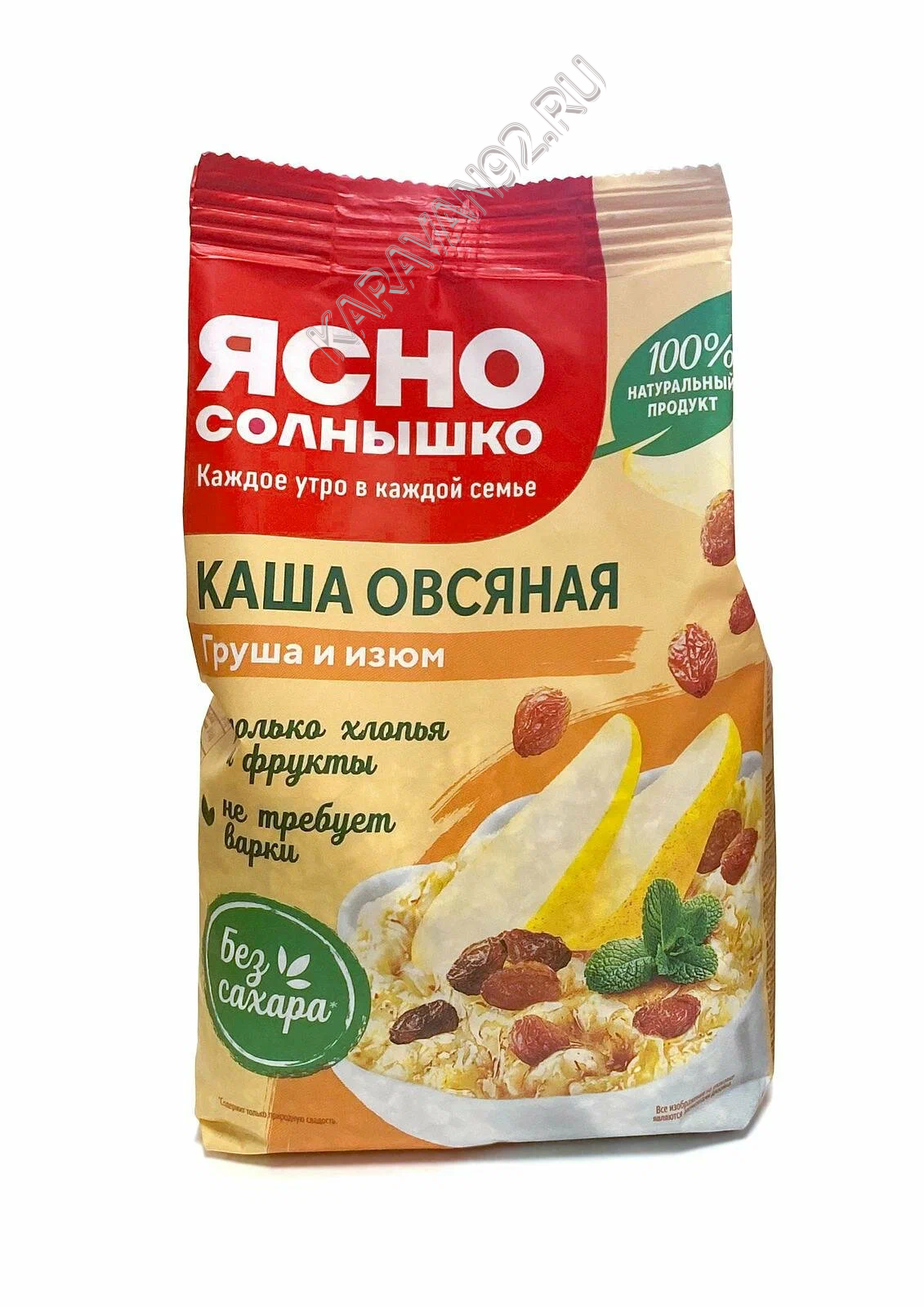 Каша 300 гр Ясно Солнышко овсяная Груша-Изюм м/уп