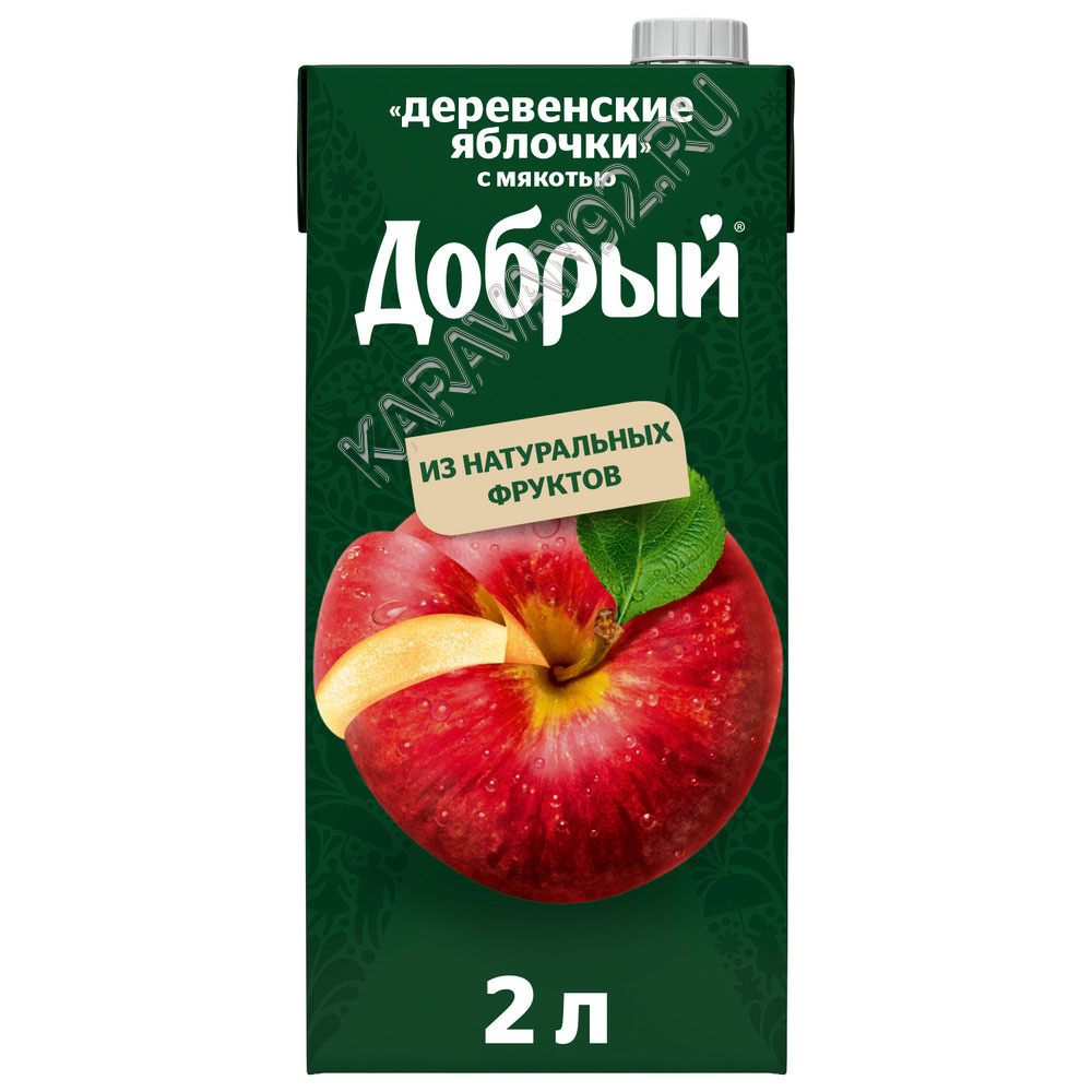Добрый 2л нектар яблоко с мякотью 