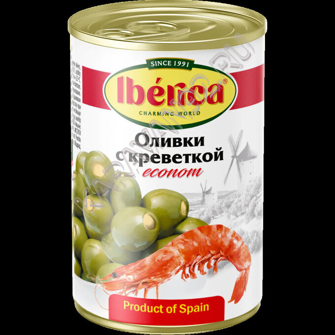 Оливки Иберика econom с креветкой ж/б 280г 