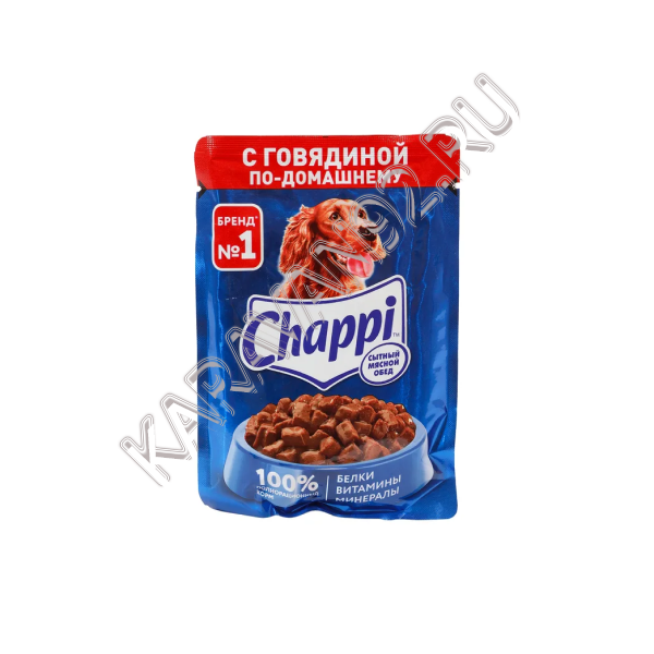 Корм для собак Chappi 85гр  Говядина по-домашнему 