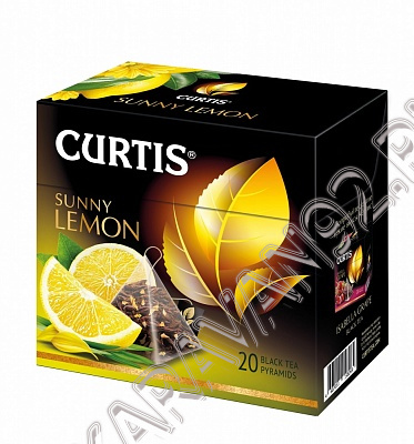 Чай Curtis Sunny Lemon черный байховый 20пак*1,7г