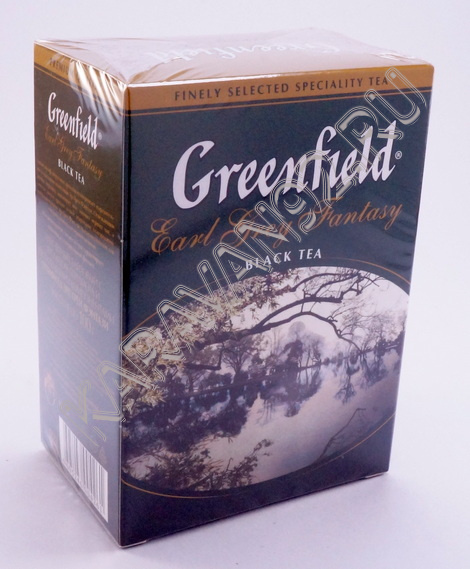 Чай Гринфилд черный с бергамотом листовой Earl grey fantasy 100г