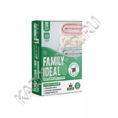 FAMILY IDEAL Стиральный порошок автомат Универсальный 350 г